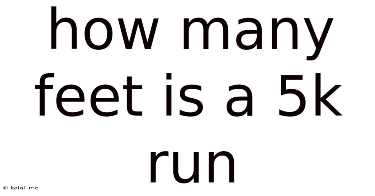 How Many Feet Is A 5k Run