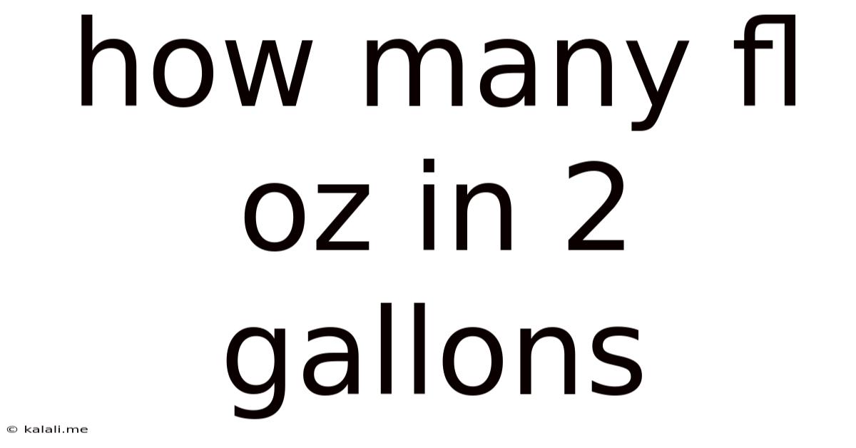 How Many Fl Oz In 2 Gallons