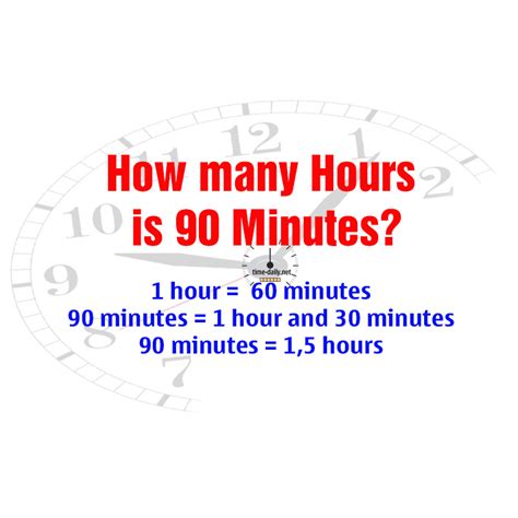 How Many Hours Are In 90 Minutes