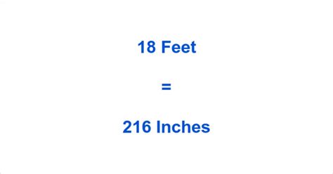 How Many Inches Are In 18 Feet