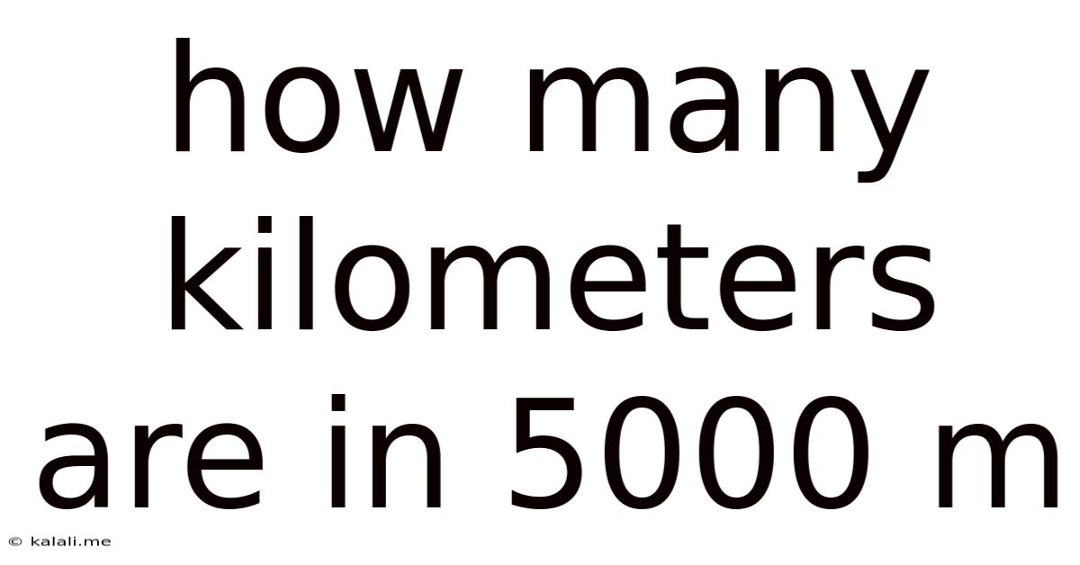 How Many Kilometers Are In 5000 M