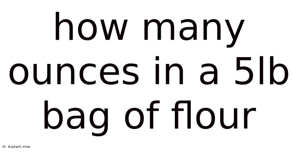 How Many Ounces In A 5lb Bag Of Flour