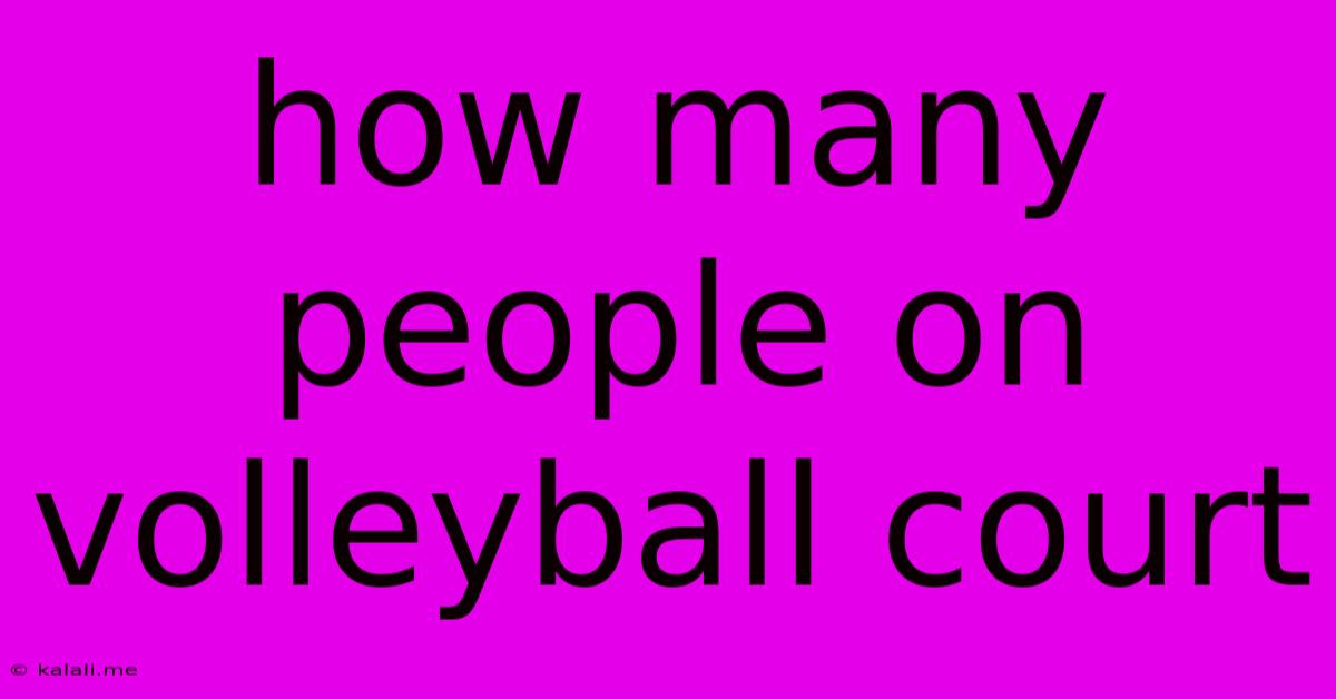 How Many People On Volleyball Court