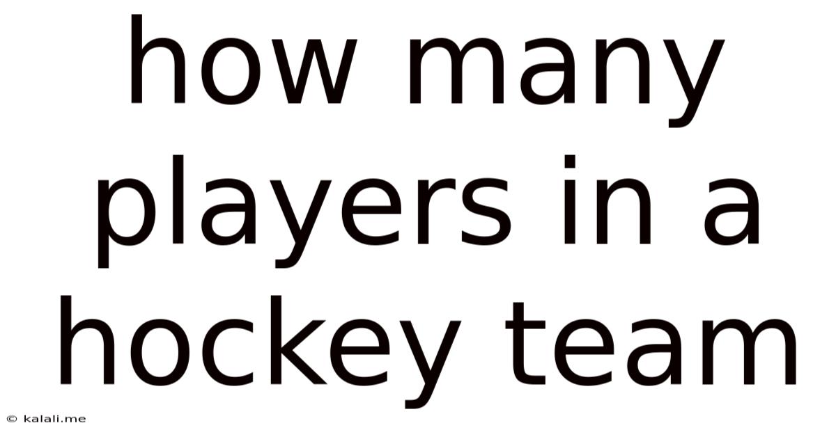 How Many Players In A Hockey Team