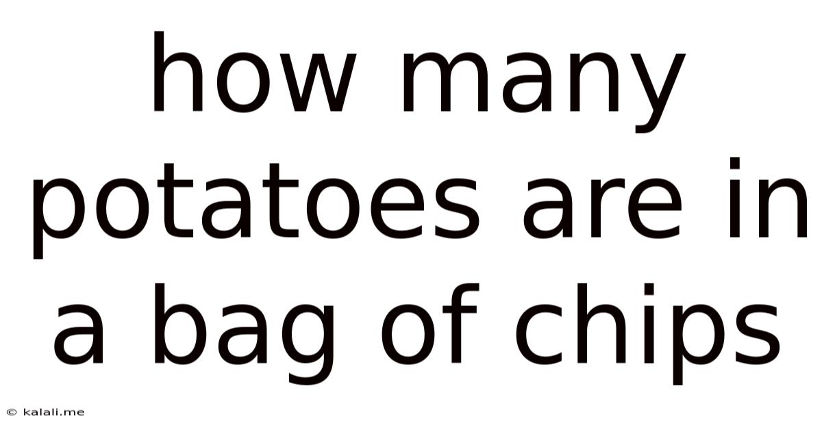 How Many Potatoes Are In A Bag Of Chips
