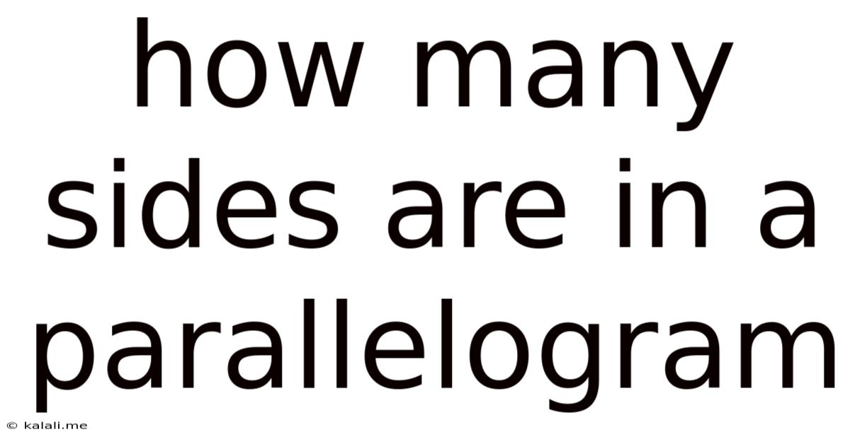 How Many Sides Are In A Parallelogram