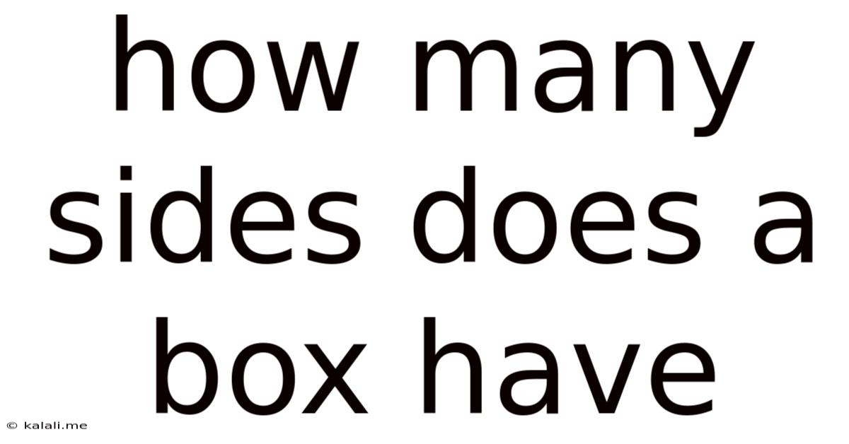 How Many Sides Does A Box Have