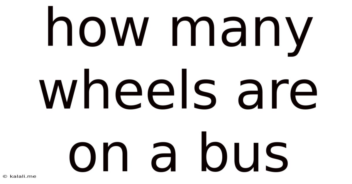 How Many Wheels Are On A Bus