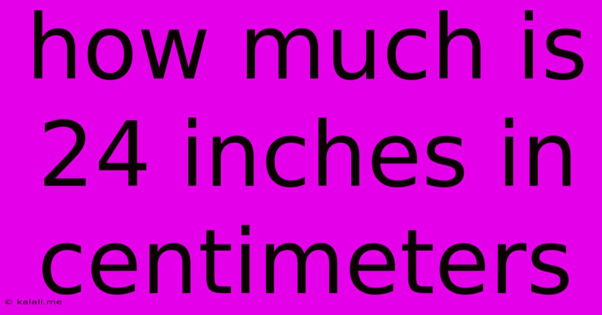 How Much Is 24 Inches In Centimeters
