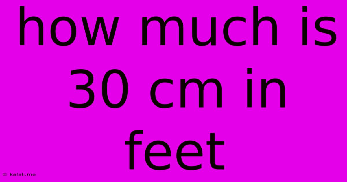 How Much Is 30 Cm In Feet