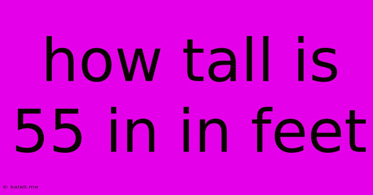 How Tall Is 55 In In Feet