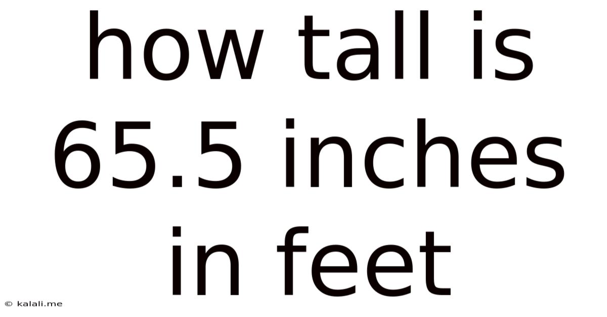 How Tall Is 65.5 Inches In Feet