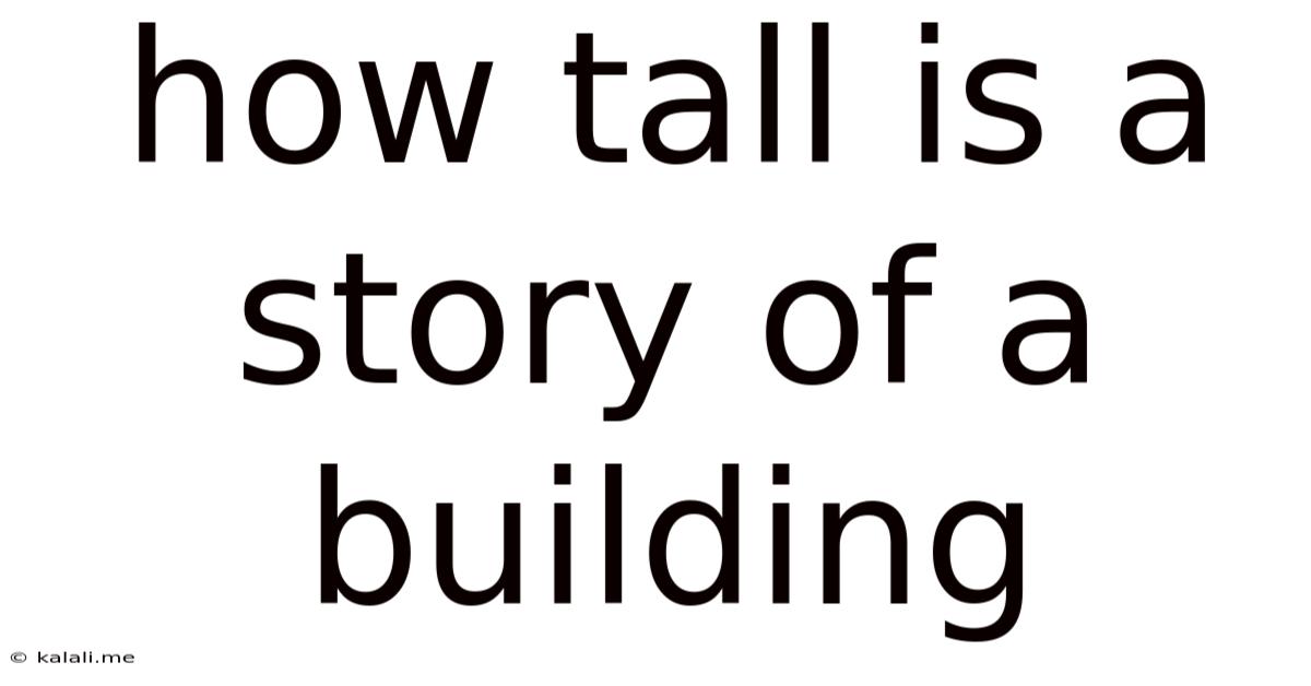 How Tall Is A Story Of A Building