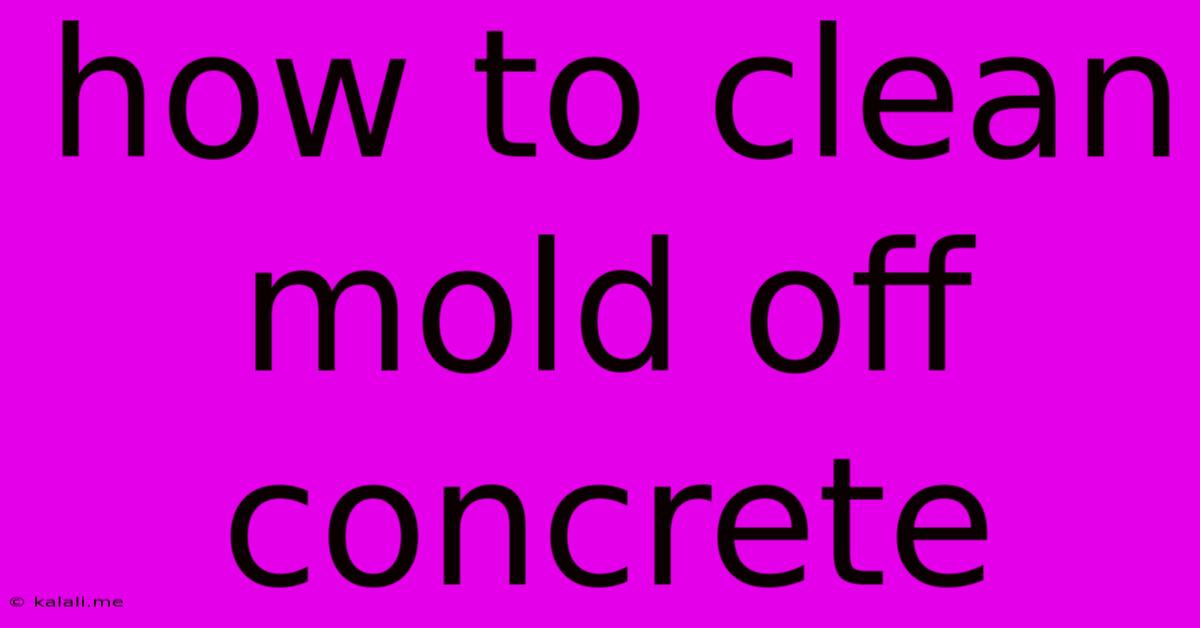 How To Clean Mold Off Concrete