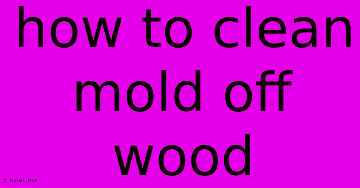 How To Clean Mold Off Wood