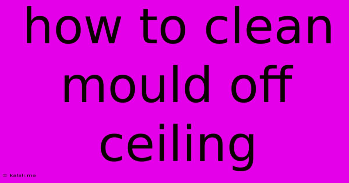 How To Clean Mould Off Ceiling