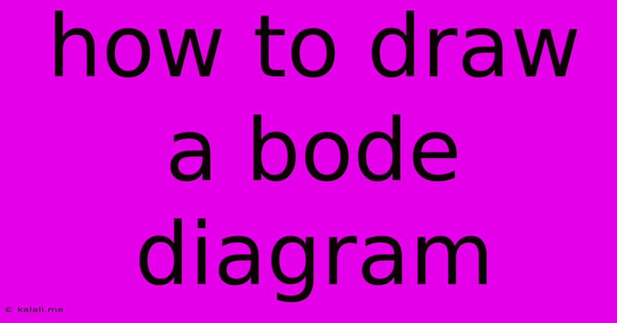 How To Draw A Bode Diagram