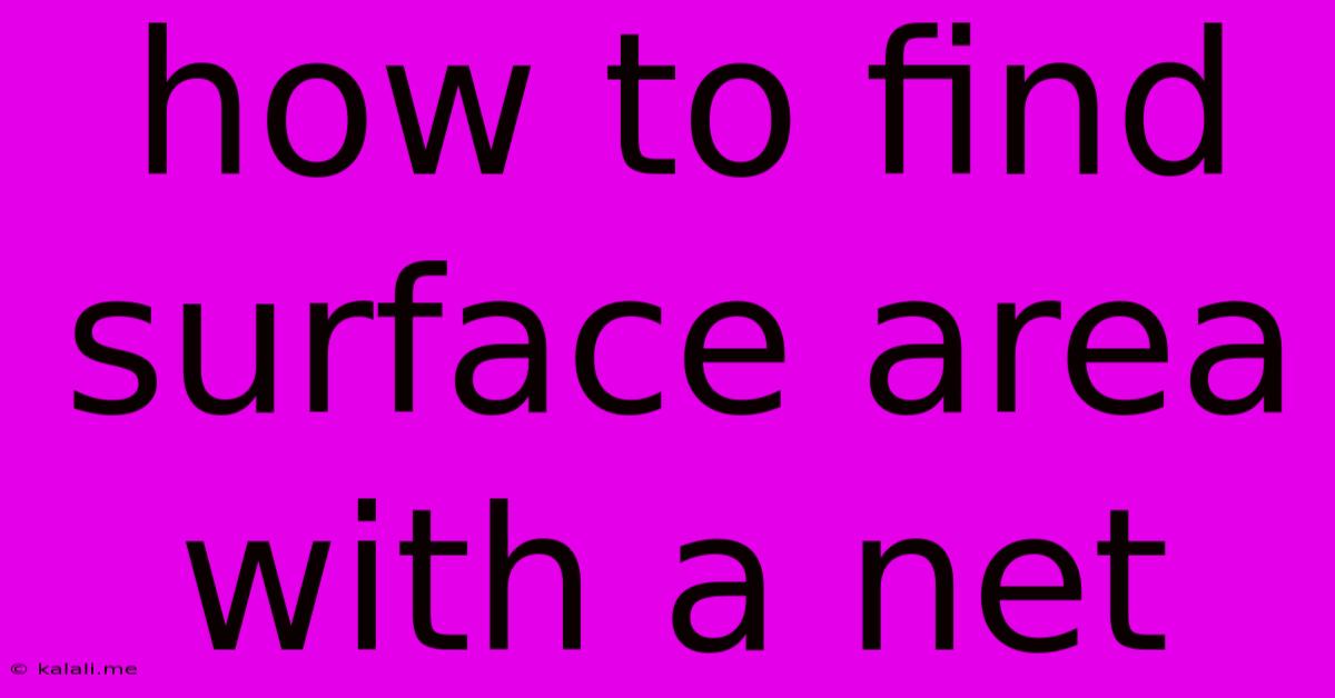 How To Find Surface Area With A Net