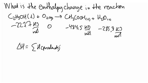 How To Find The Change In Enthalpy