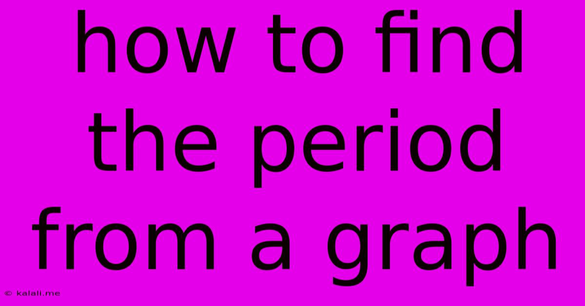 How To Find The Period From A Graph