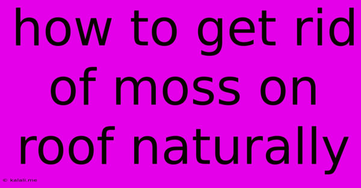 How To Get Rid Of Moss On Roof Naturally