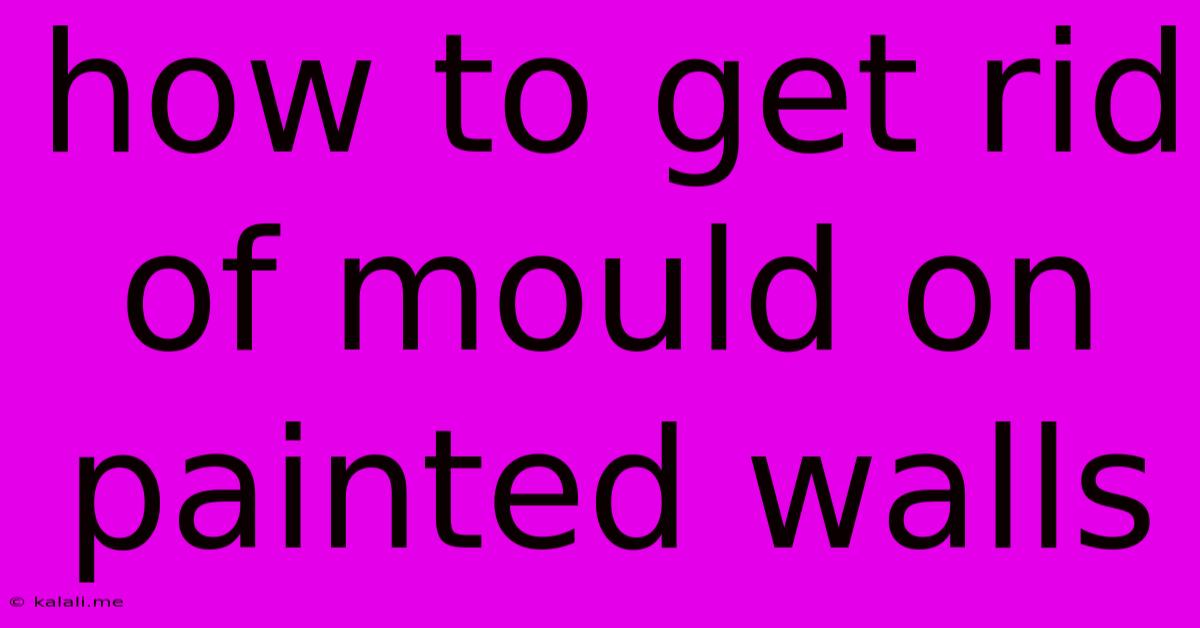 How To Get Rid Of Mould On Painted Walls