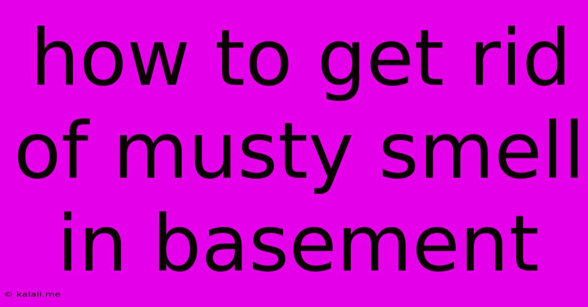 How To Get Rid Of Musty Smell In Basement