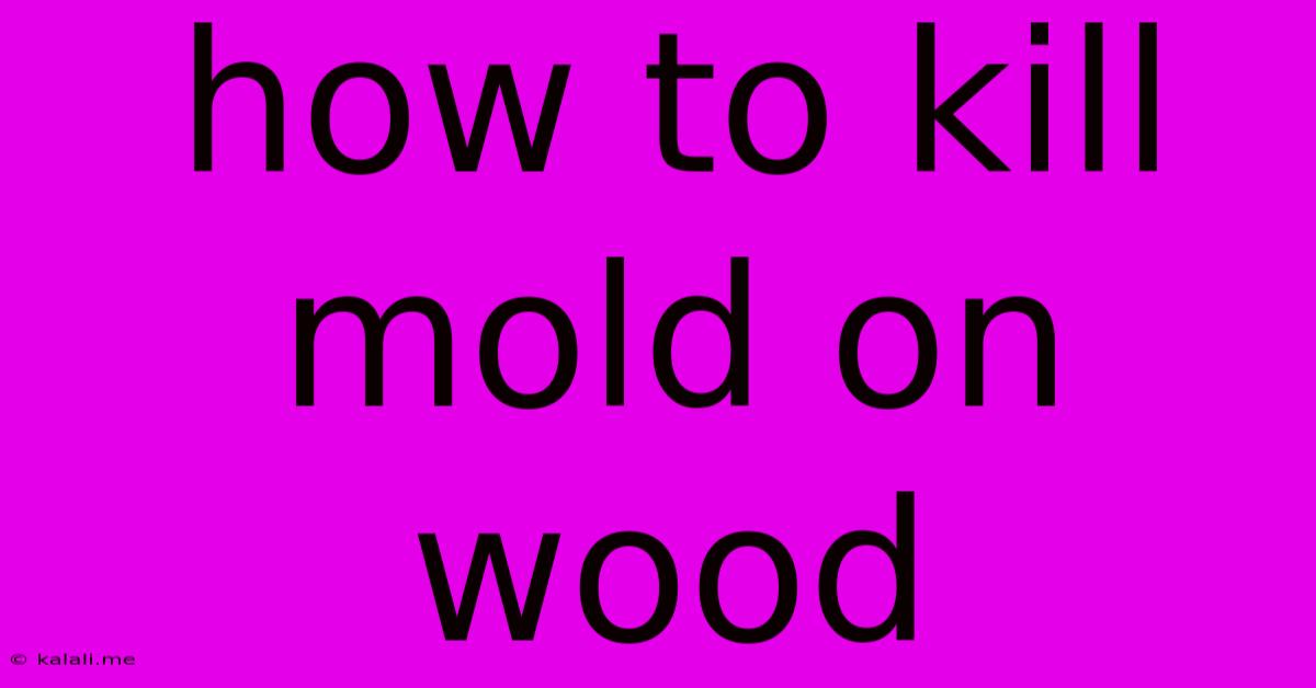 How To Kill Mold On Wood