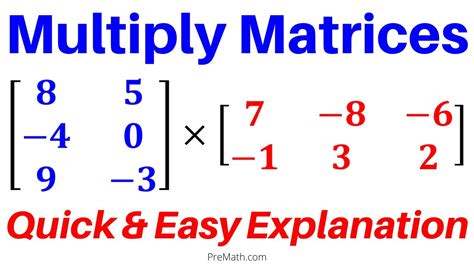 How To Multiply Different Size Matrices