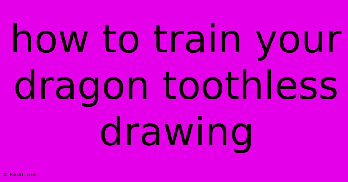 How To Train Your Dragon Toothless Drawing