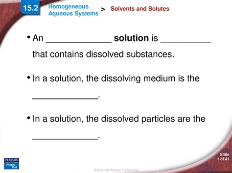 In A Solution It Is Dissolving Medium