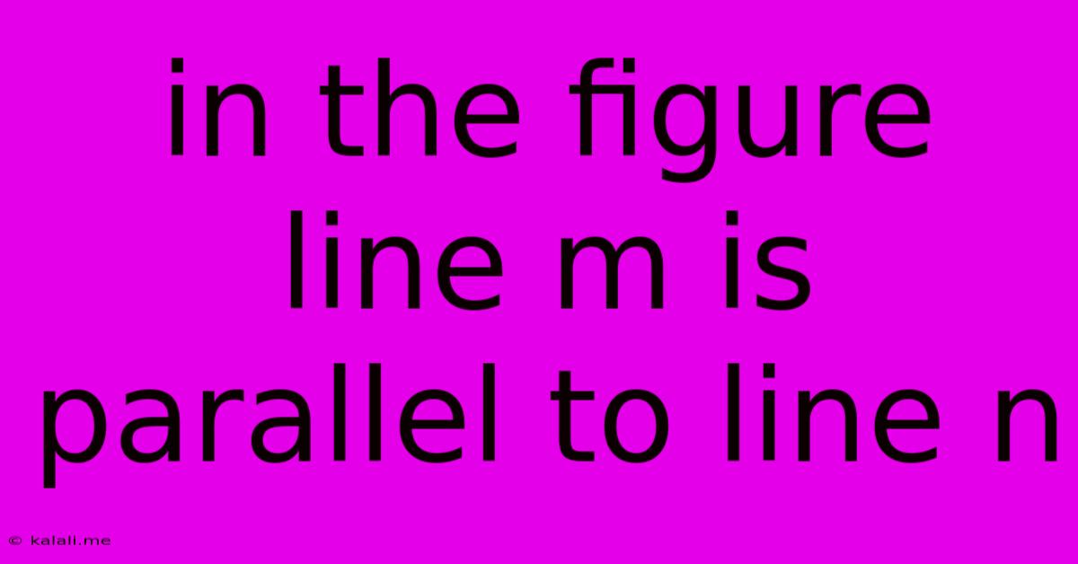 In The Figure Line M Is Parallel To Line N