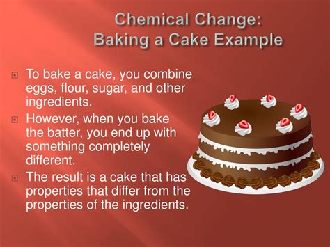 Is Baking A Cake A Chemical Or Physical Change