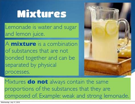 Is Lemonade A Mixture Or A Solution