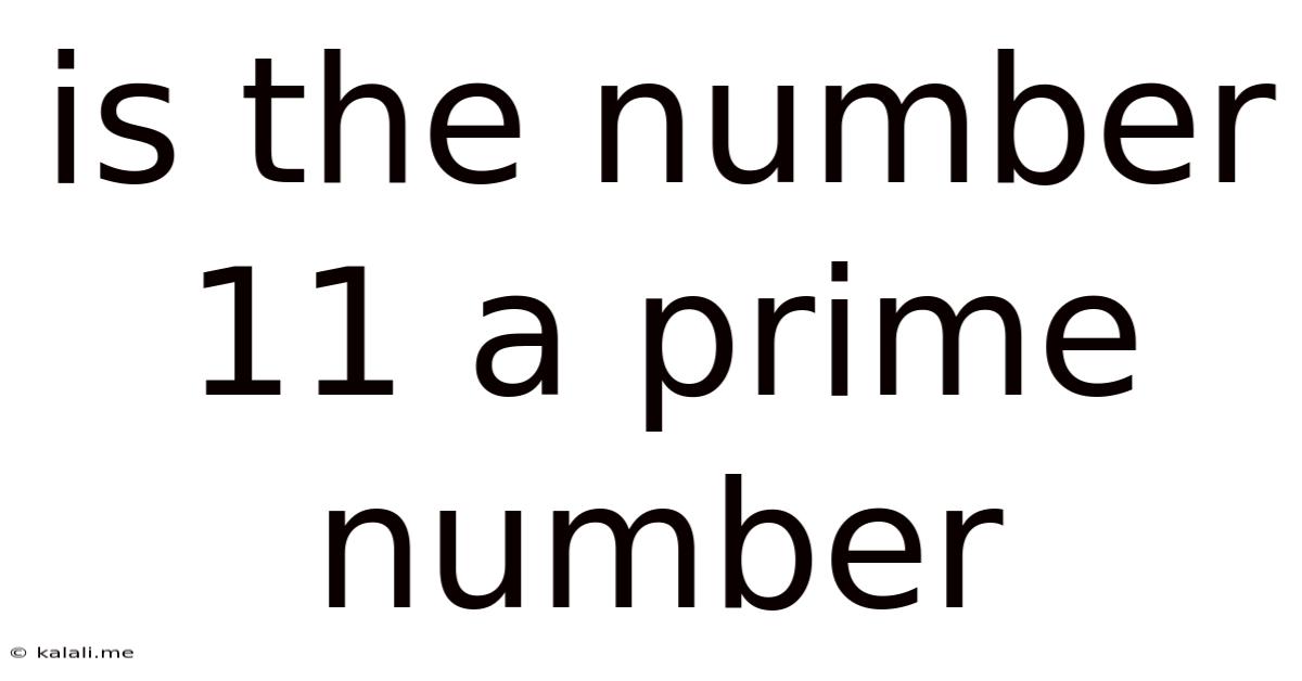 Is The Number 11 A Prime Number