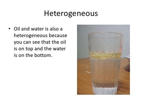 Is Water A Homogeneous Or Heterogeneous