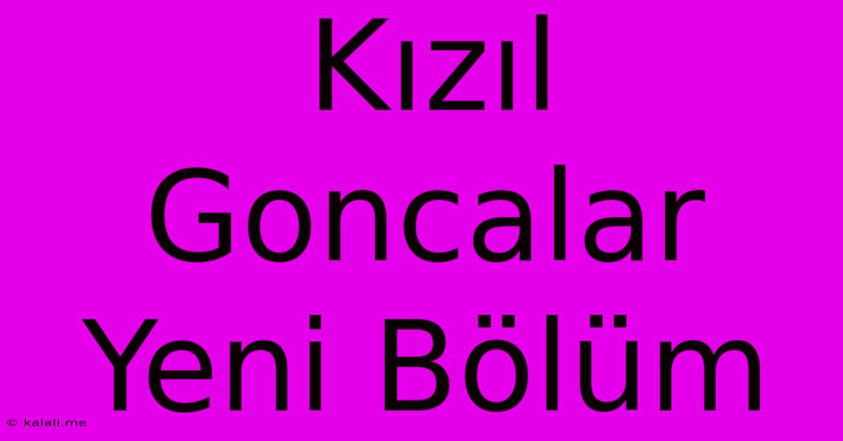 Kızıl Goncalar Yeni Bölüm