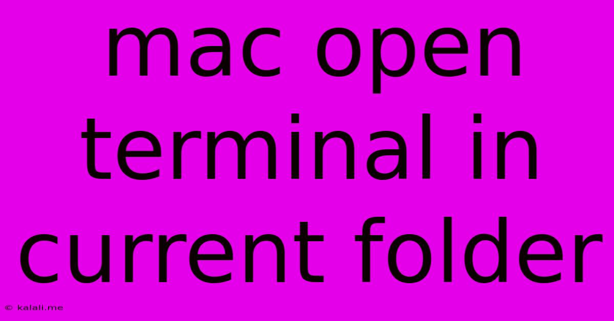 Mac Open Terminal In Current Folder