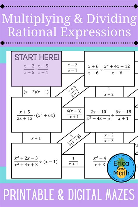 Multiplying And Dividing Rational Algebraic Expressions