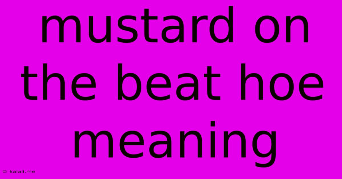 Mustard On The Beat Hoe Meaning