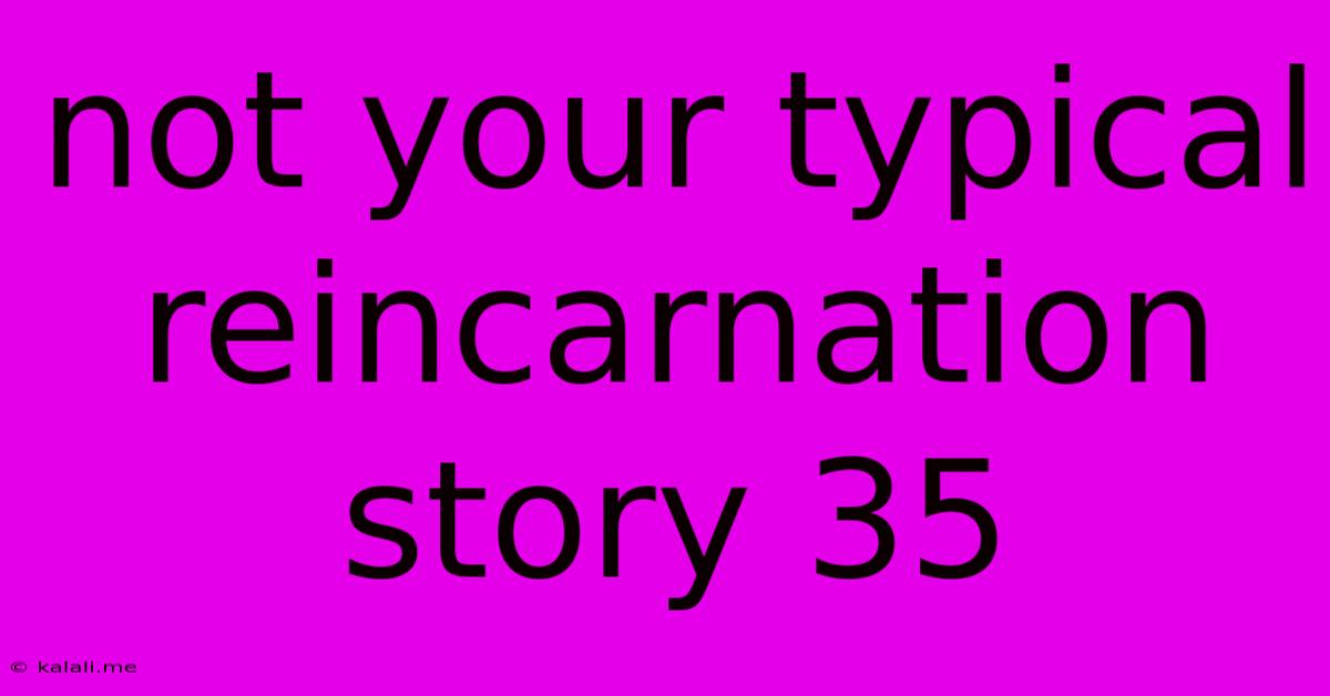 Not Your Typical Reincarnation Story 35