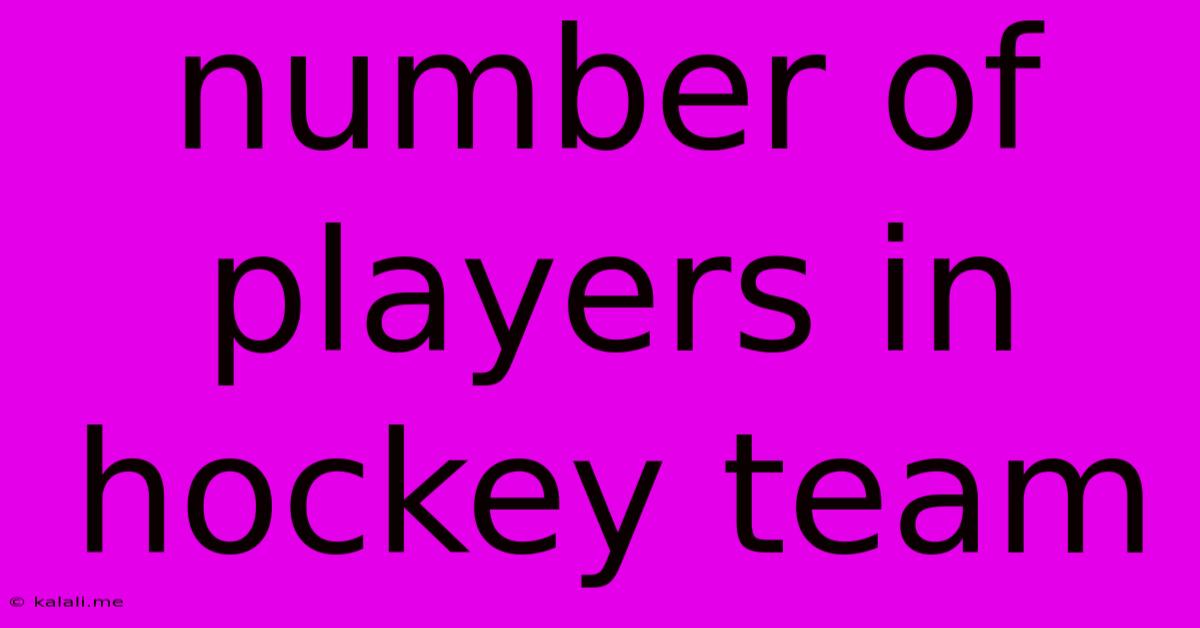 Number Of Players In Hockey Team
