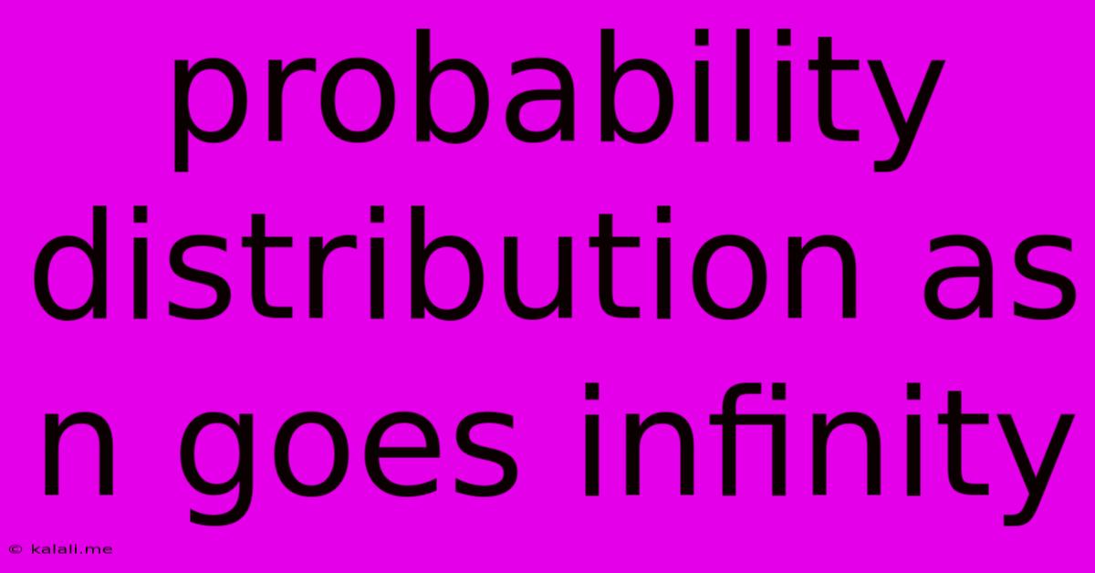 Probability Distribution As N Goes Infinity