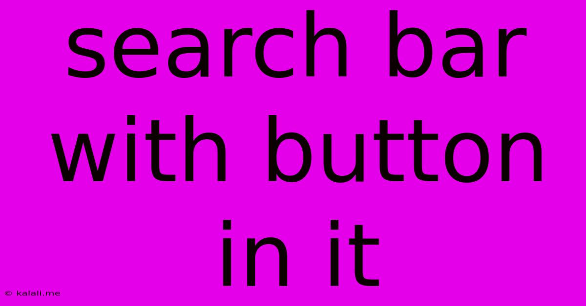 Search Bar With Button In It