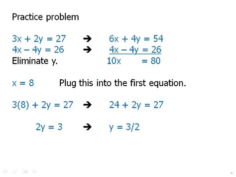 Solve Two Equations With Two Unknowns