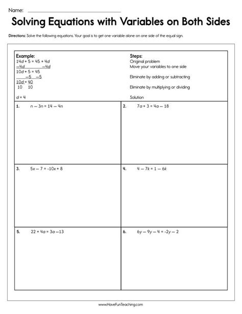 Solving Simple Equations With Two Variables Word Pro