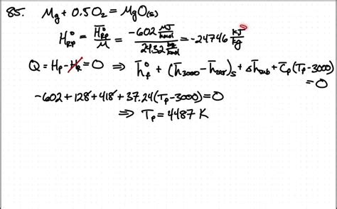 Standard Heat Of Formation Of Magnesium Oxide