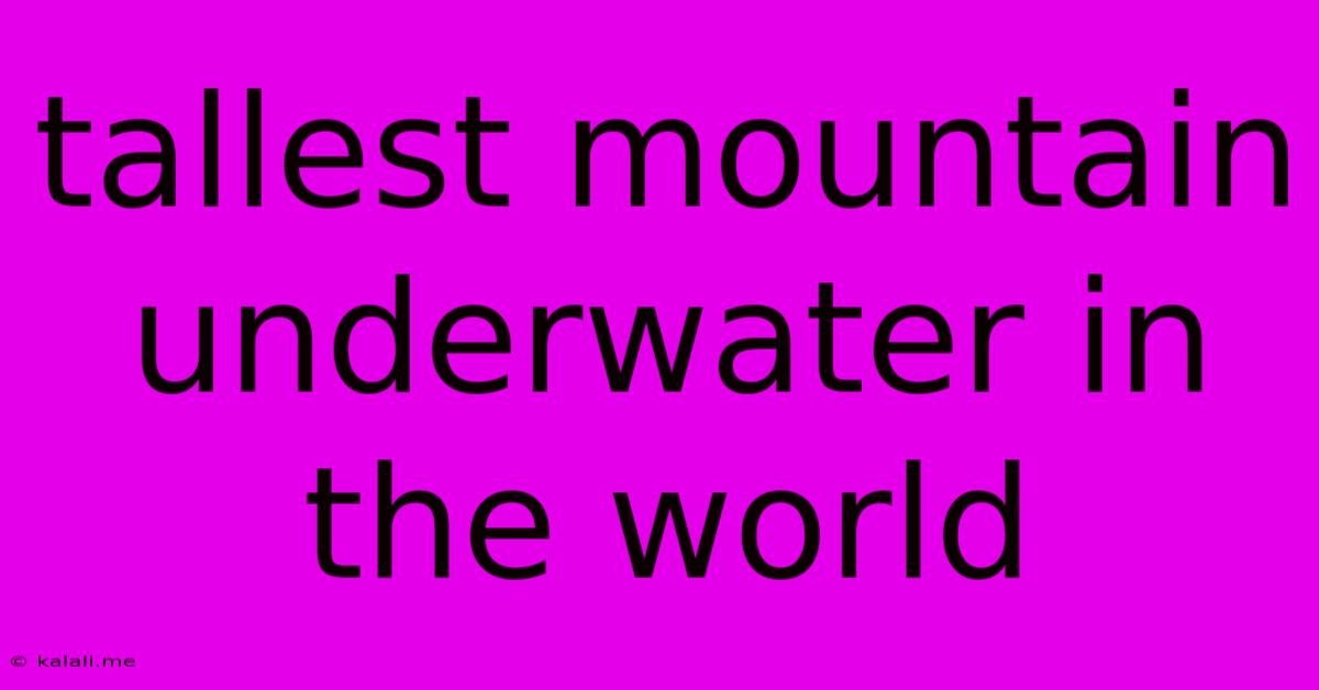 Tallest Mountain Underwater In The World