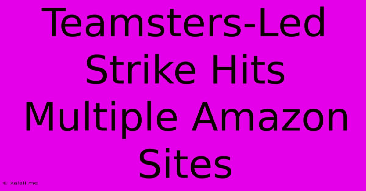 Teamsters-Led Strike Hits Multiple Amazon Sites