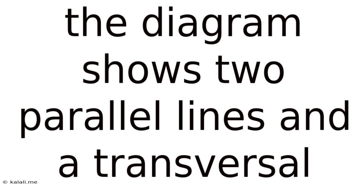 The Diagram Shows Two Parallel Lines And A Transversal